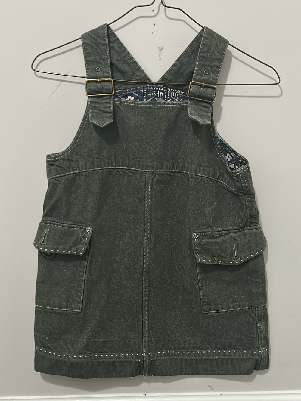 Misha & Puff Sage Denim Buckle Dress